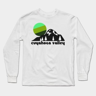 Retro Cuyahoga Valley ))(( Tourist Souvenir National Park Design Long Sleeve T-Shirt